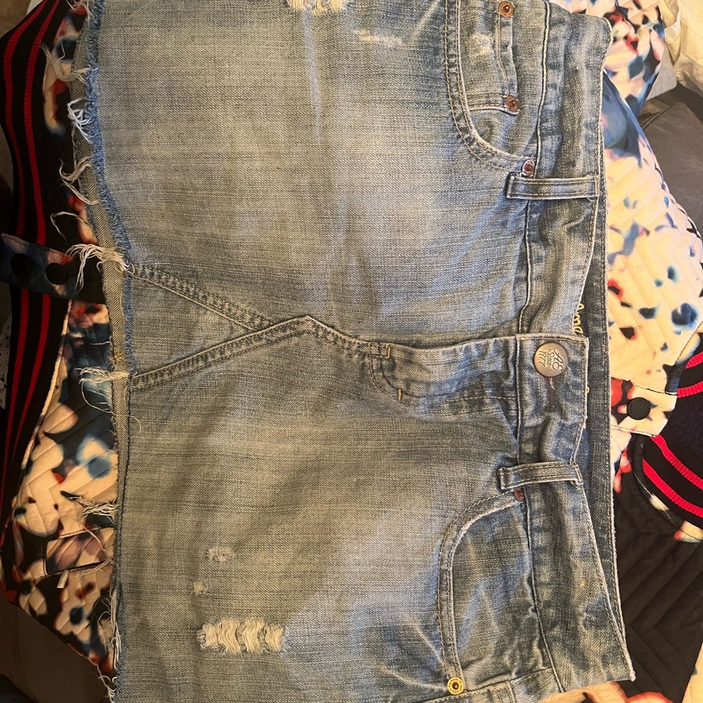American Eagle denim mini skirt size 8